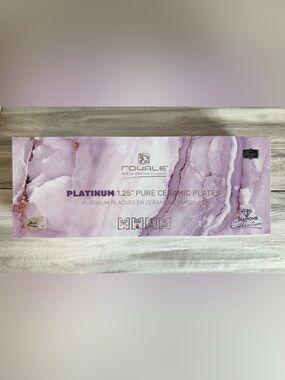 Royale Platinum Genius 1.25" Ceramic Flat Iron ✨Brand New in Original Packaging✨